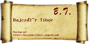 Bajczár Tibor névjegykártya